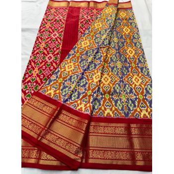 PSNTKBRS5Y20CSCC23- Kanchi border Ikat silk saree