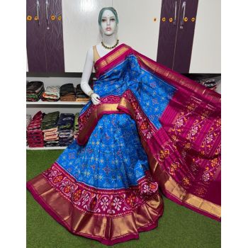 PSRGIDSS5Y20BBCC28- Ikat silk saree