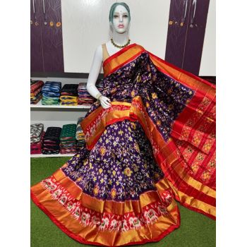 PSRGIDSS5Y20BBCC55- Ikat silk saree