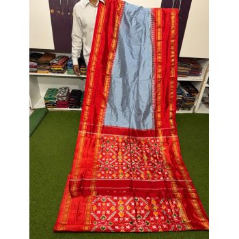 PSRGIDSS5Y21TZDC18- Ikat silk saree