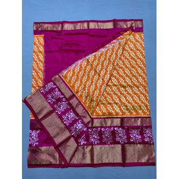 PSSIFSLG5N01SZCD45- Free Size Ikat Silk Lehenga