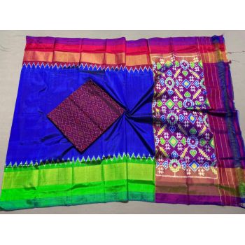 PSSISDST5N05FSDC07- Ikat Silk dupatta with Ikat sico top