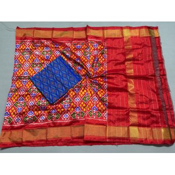 PSSISDST5N05FSDC08- Ikat Silk dupatta with Ikat sico top