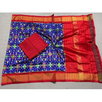 PSSISDST5N05FSDC11- Ikat Silk dupatta with Ikat sico top
