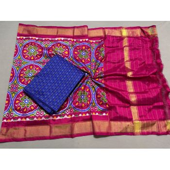 PSSISDST5Y21FSDC23- Ikat Silk dupatta with Ikat sico top