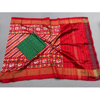 PSSISDST5Y21FSDC34- Ikat Silk dupatta with Ikat sico top