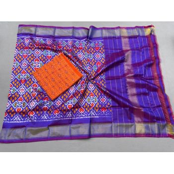 PSSISDST5Y21FSDC38- Ikat Silk dupatta with Ikat sico top