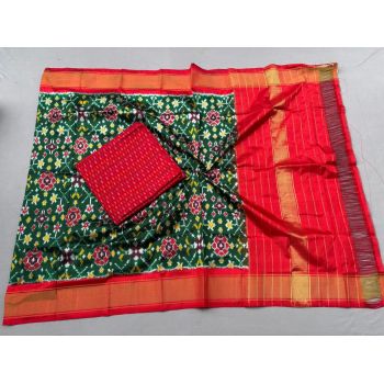 PSSISDST5Y21FSDC42- Ikat Silk dupatta with Ikat sico top