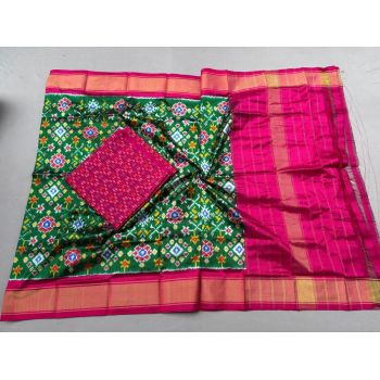 PSSISDST5Y21FSDC43- Ikat Silk dupatta with Ikat sico top