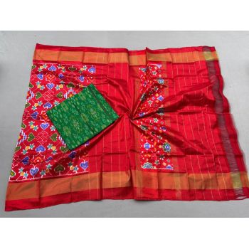 PSSISDST5Y21FSDC44- Ikat Silk dupatta with Ikat sico top