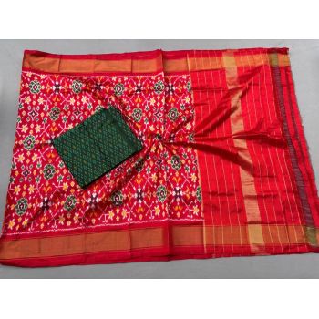 PSSISDST5Y21FSDC49- Ikat Silk dupatta with Ikat sico top