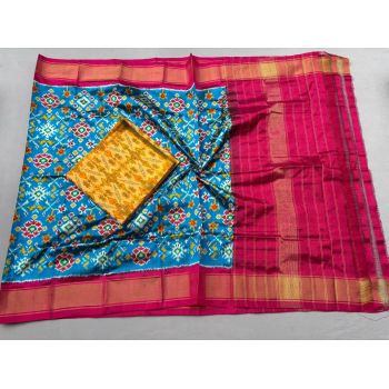 PSSISDST5Y21FSDC50- Ikat Silk dupatta with Ikat sico top