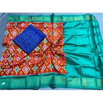 PSSISDST5Y21FSDC52- Ikat Silk dupatta with Ikat sico top