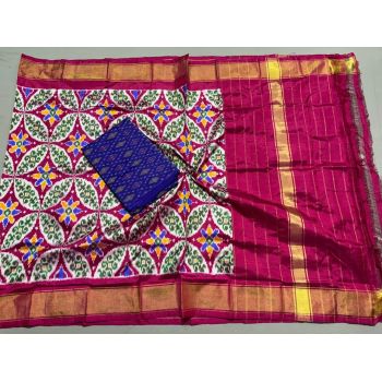 PSSISDST5Y21FSDC53- Ikat Silk dupatta with Ikat sico top