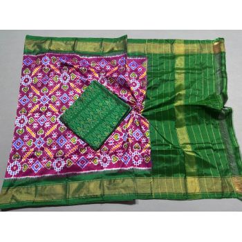 PSSISDST5Y21FSDC54- Ikat Silk dupatta with Ikat sico top