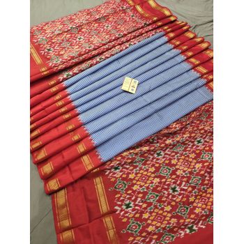 PGMRIDSS5N02TSCD10- Ikat silk saree