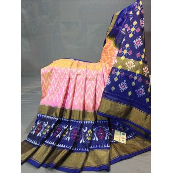 PGMRIDSS5N02TSCD42- Ikat silk saree