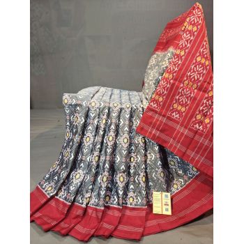 PGMRIDSS5N03BIDC29- Ikat silk saree