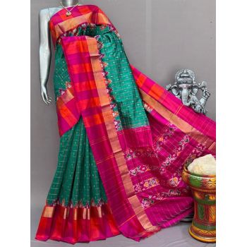 PSNTIDSS5N05NCCD14- Ikat silk saree