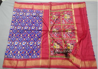 PALUIDSS5Y06BSCD20- Ikat silk saree