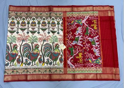 PPISIDSS5Y11SSDC13- Ikat silk saree