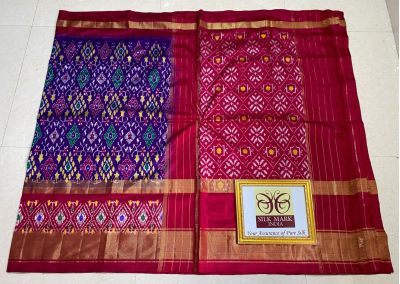 PPHSIDSS5A18BSCC01- Ikat silk saree