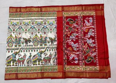 PPISIDSS5Y11SSDC14- Ikat silk saree