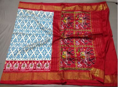 PALUIDSS5Y06BSCD01- Ikat silk saree