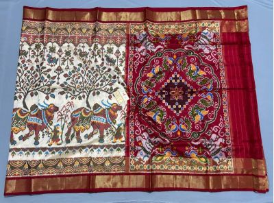 PPISIDSS5Y11SSDC08- Ikat silk saree