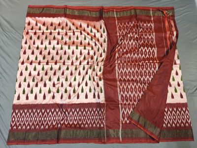 PGMRILWS5A07XECD01- light weight Ikat silk saree