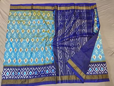 PGMRILWS5A07XECD02- light weight Ikat silk saree