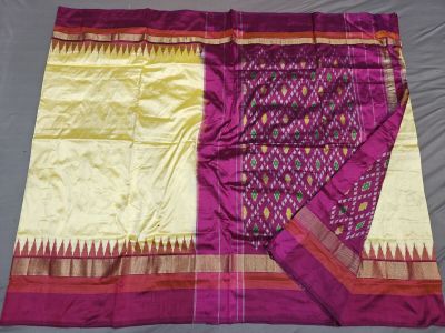 PGMRILWS5A07XECD31- light weight Ikat silk saree