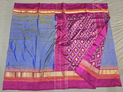 PGMRILWS5A07XECD34- light weight Ikat silk saree