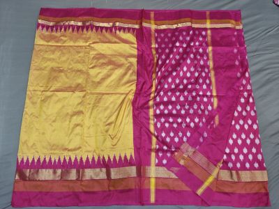 PGMRILWS5A07XECD42- light weight Ikat silk saree