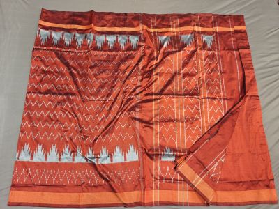 PGMRILWS5A07XECD43- light weight Ikat silk saree