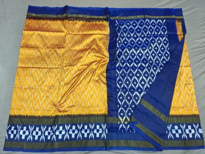 PGMRILWS5A07XECD46- light weight Ikat silk saree