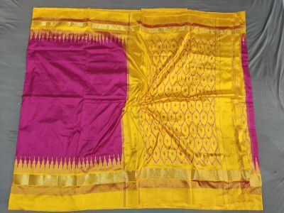 PGMRILWS5A07XECD52- light weight Ikat silk saree