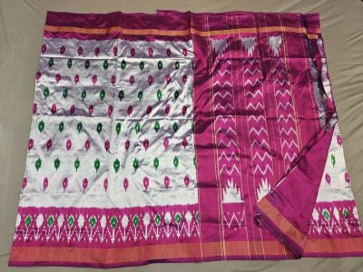 PGMRILWS5A07XECD54- light weight Ikat silk saree