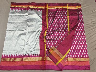 PGMRILWS5A07XECD55- light weight Ikat silk saree