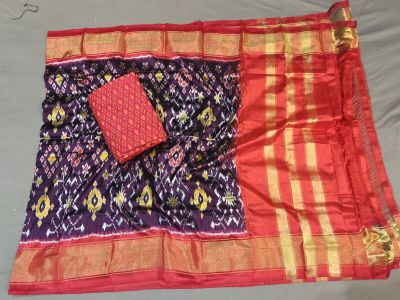 PGMRSDST5A06FSDD12- Ikat Silk dupatta with Ikat sico top