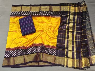 PGMRSDST5A06FSDD39- Ikat Silk dupatta with Ikat sico top