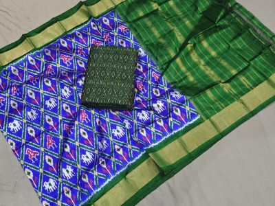 PGMRSDST5A06FSDD46- Ikat Silk dupatta with Ikat sico top