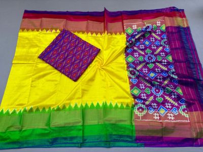 PSSISDST5A08FSDC02- Ikat Silk dupatta with Ikat sico top