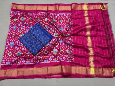 PSSISDST5A08FSDC04- Ikat Silk dupatta with Ikat sico top