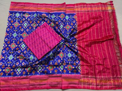 PSSISDST5A08FSDC05- Ikat Silk dupatta with Ikat sico top