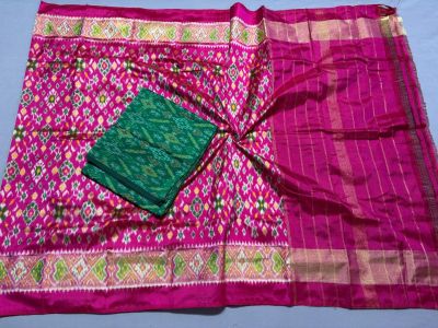 PSSISDST5A08FSDC06- Ikat Silk dupatta with Ikat sico top