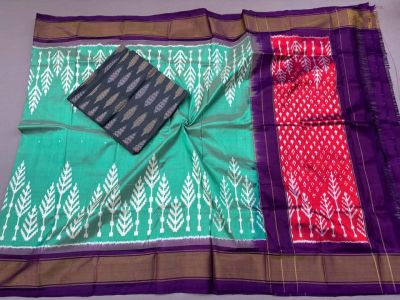 PSSISDST5A08FSDC08- Ikat Silk dupatta with Ikat sico top