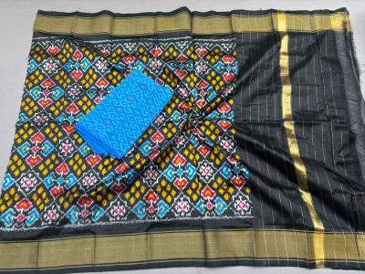 PSSISDST5A08FSDC09- Ikat Silk dupatta with Ikat sico top