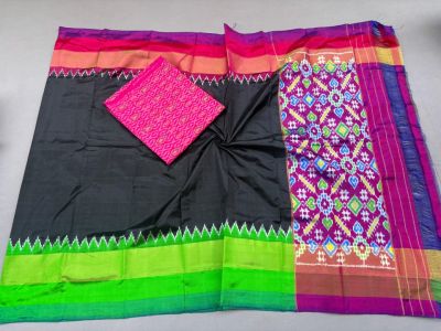 PSSISDST5A08FSDC12- Ikat Silk dupatta with Ikat sico top
