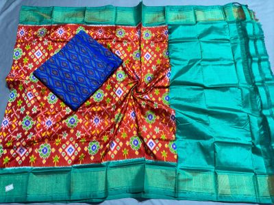 PSSISDST5A08FSDC13- Ikat Silk dupatta with Ikat sico top